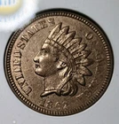 1862 INDIAN CENT PCGS ANACS MS62