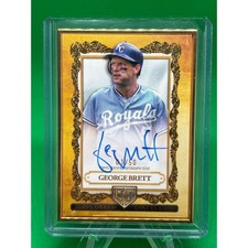 George Brett Gallery of Gold Auto 1/50 2025 Topps Gilded Kansas City Royals