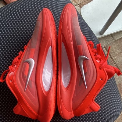 Nike A'One A'ja Wilson Royal Flame Red Low Top Mesh Lace-Up Sneakers FZ8605-602