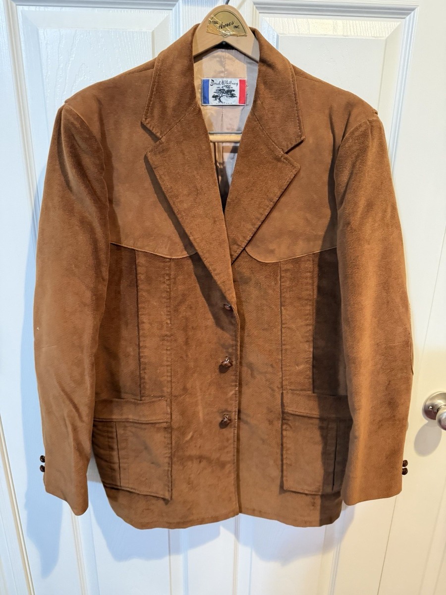 w*.様 古着 80年代 Brad Whitney ウエスタンテーラードジャケッ Vintage Brad Whitney Western Blazer Mens 42 Rust Corduroy Retro