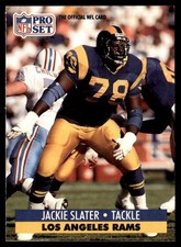 1991 Pro Set Jackie Slater Los Angeles Rams #556
