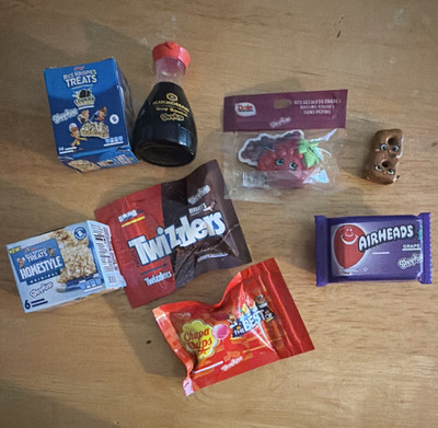Shopkins Mini Toy Candy & Food Lot Twizzlers Airheads Chupa Chups Soy Sauce