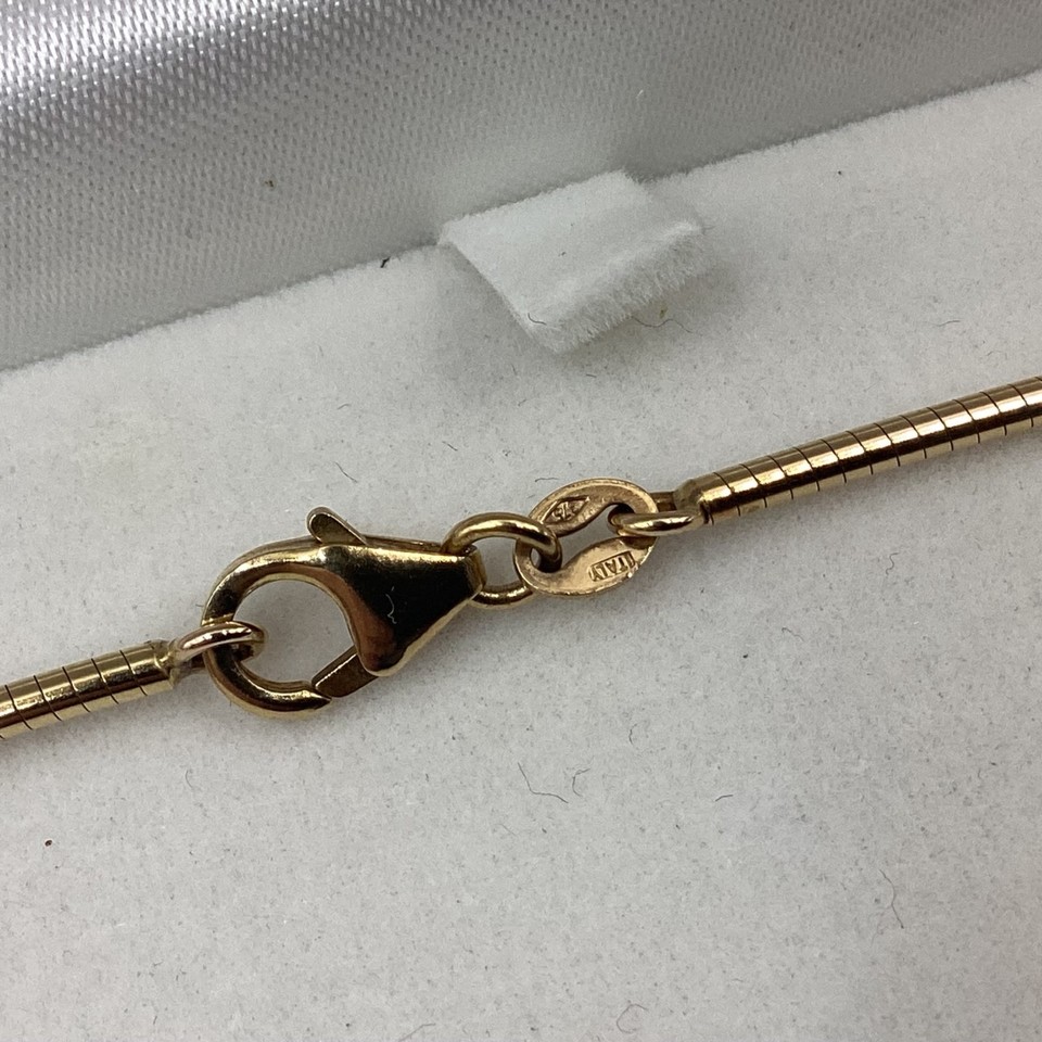 9ct Yellow Gold Snake Chain Necklace (11.73 g) Italy (J1) NS#8784 ...