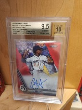 2019 Bowman's Best CJ Abrams #B19CJA Best of '19 Autos Red Refractor /10 Padres