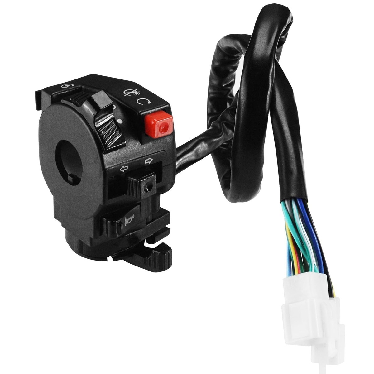 Left Kill Start Choke Switch 9 Pins 8 Wires For ATV 150cc 200cc