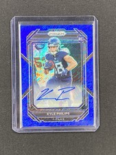 2022 Panini Prizm Kyle Philips Blue Shimmer Prizm Autograph Titans /25