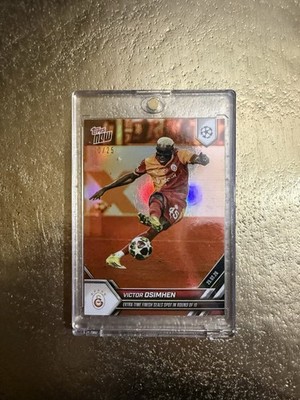 Victor Osimhen Topps Now Orange Foil /25 Parallel Card Galatasaray