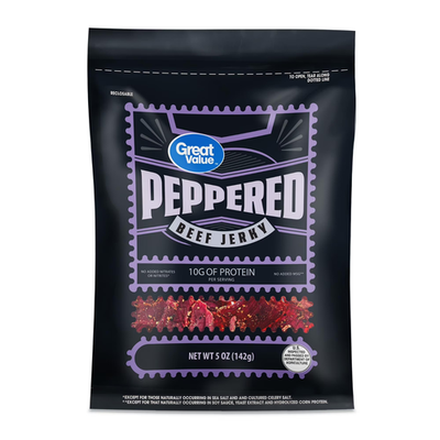 #ad Great Value Peppered Beef Jerky 5 Oz... Free Shipping $4.20