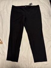 NEW Eileen Fisher SZ 1X Lightweight Yoke Crepe Knit Slim Ankle Pants In Gray