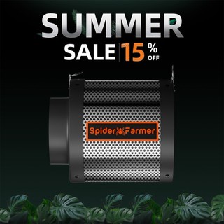 Spider Farmer 6" Air Carbon Filter Virgin Charcoal for Inline Fan Grow Kits