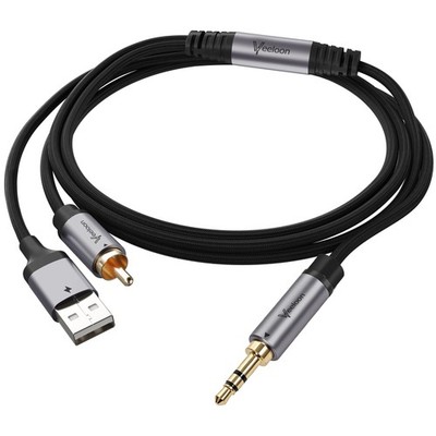 DAC 192KHz Digital To Analog Audio Converter Cable 3 FT SPDIF Optical Cord