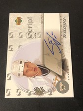 2003-04 UD Trilogy Scripts #S1SO Steve Ott AUTO