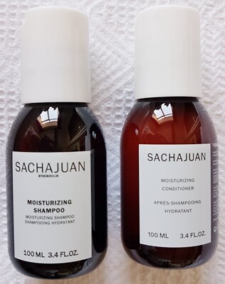 Sachajuan ~ Moisturizing Shampoo (100ml) & Conditioner (100ml) ~ Reisegröße