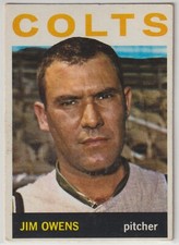 1964 Topps - JIM OWENS - #241 - Houston Colt .45s