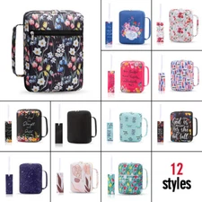 Bible Cover With Bookmarks Portable Handle Large Carrying Printed Book Case