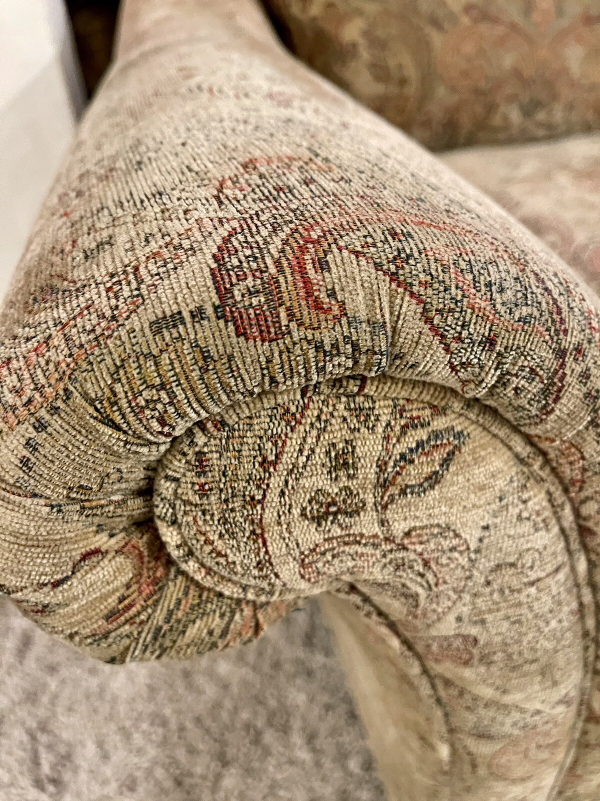 Lovely Classic Parker Knoll Medallion Fabric Large 2 Seater sofa eBay