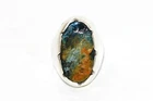 Vintage Pietersite Ring Sterling Silver Ring Men's Ring Quartz Ring Statement