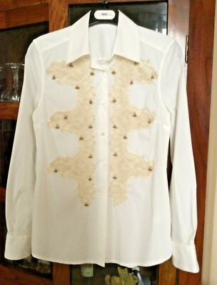 Ermanno Scervino Luxus Bluse Shirt Gr. 42 