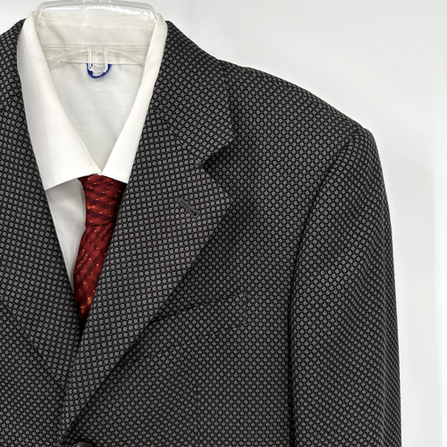 ARMANI COLLEZIONI jacket blazer sport coat three button designer geometric 38R