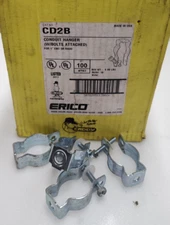 90  Erico Caddy 1"  Pipe Clamp (CD2B) with Bolts for Rigid/EMT Conduit 1E-R