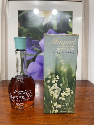 Coty  MUGUET des bois Refresher Cologne  8 fl.oz. Box RARE AND HARD TO FIND
