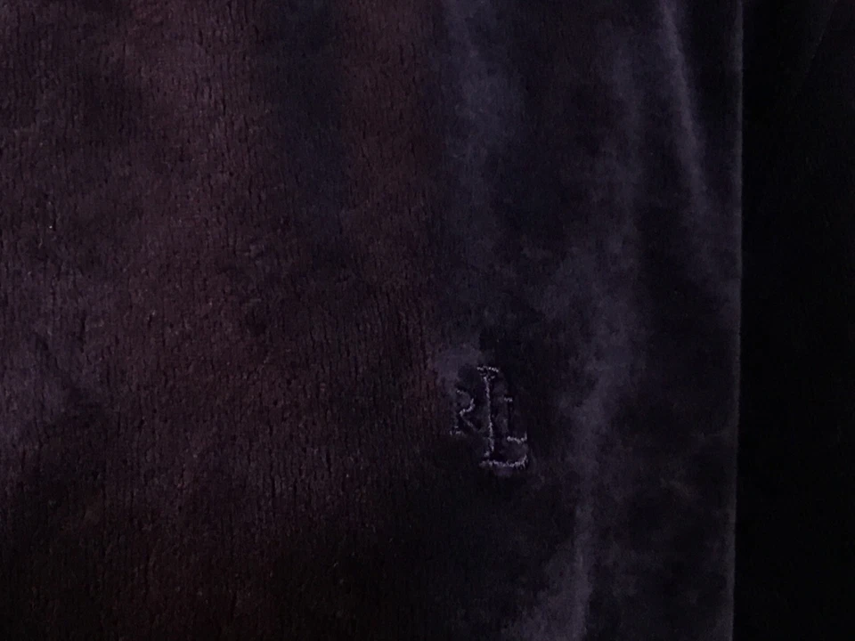 Camisa Pullover Atlético Lauren Ralph Lauren 1/4 Cremallera Top Sudadera Púrpura XL Foto 4 de 4