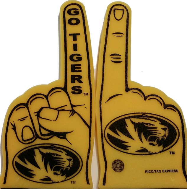 NCAA Missouri Tigers Foam Finger, NEW eBay