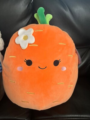 Squishmallow Caroleena the Orange Carrot 12'' Kellytoy Plush Stuffed Toy Soft