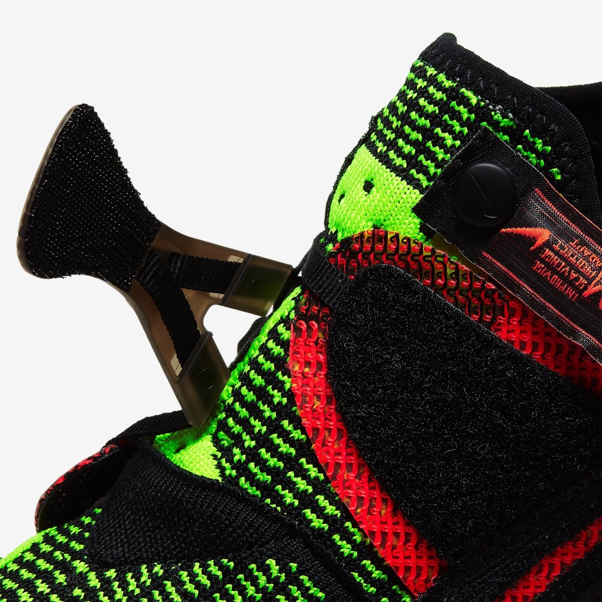 nike overreact flyknit ispa black crimson & volt