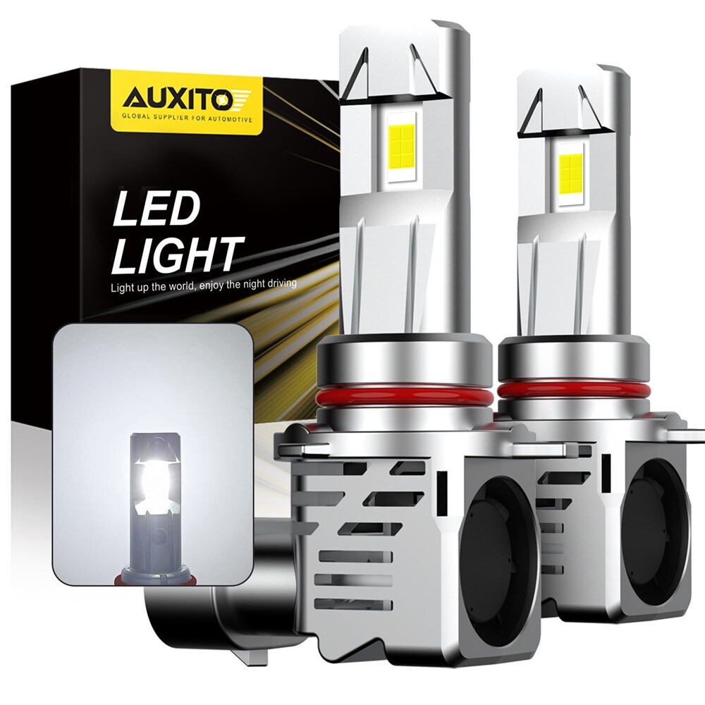 AUXITO 80000LM ZES 6500K White 9012 LED Headlight HIR2 High Low Beam Kit Bulbs