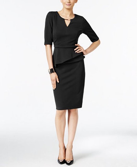 thalia sodi short sleeve lace dress