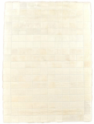 KUHFELL TEPPICH CREME WEISS PATCHWORK 180 x 120 cm COWHIDE RUG