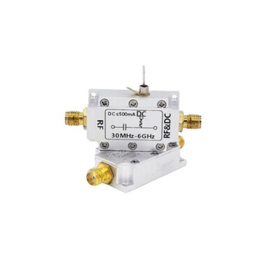 0-50V Self Welding DC Power Supply 30MHz-6GHz RF Isolator Coaxial Bias Tee pe66