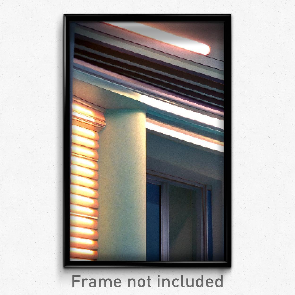 Pixel Art Poster - Polished Parapet (8 Bit Psychedelic Trippy Video Game Print)