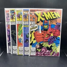 The Uncanny X-Men #’s 246 249 253 262 & 270 Marvel Comics . Lot Of 5 (A1)(9)