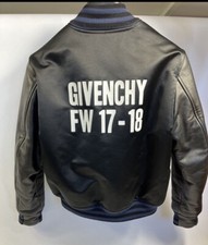 GIVENCHY - DUCHESSE SATIN & LEATHER BOMBER JACKET SIZE: S