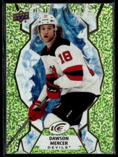 2021-22 Upper Deck Ice Green Parallel Dawson Mercer Rookie #130