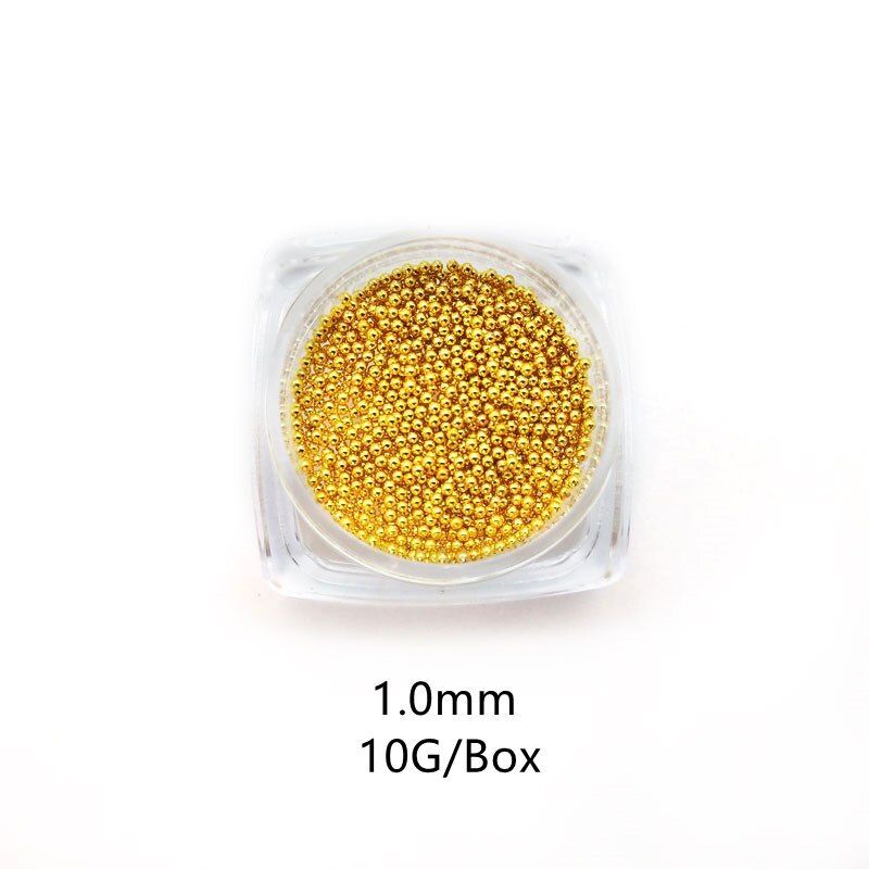 Stainless Steel Caviar Beads Nail Art Metal Bead Manicure Accessories