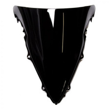 Double Bubble Windschutzscheibe Schwarz für Yamaha YZF-R6 YZF R6  2003-2005