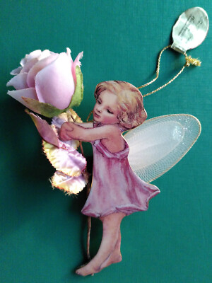 Flower Faries The Rose Fairy - Rosenmädchen Porzellan und Stoff