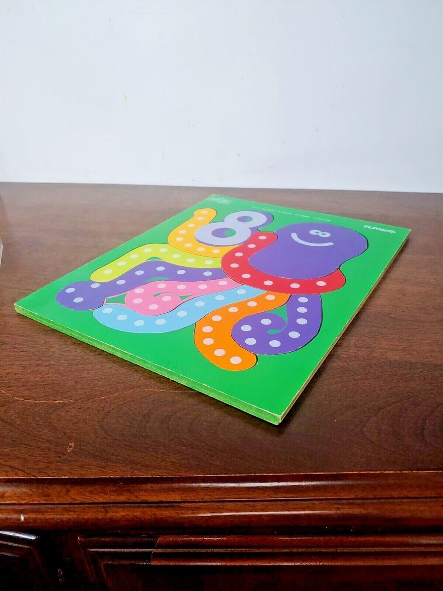 SESAME STREET PLAYSKOOL OCOTPUS VINTAGE 1973 PUZZLE - COMPLETE
