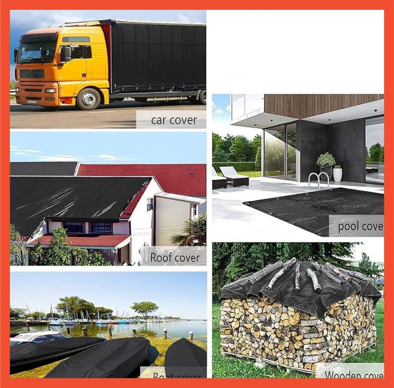 Telone Telo Teli Occhiellato Impermeabile PVC con Occhielli Pesante Protettivo - Immagine 4 di 4