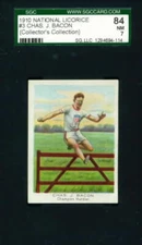 1910 E229 National Licorice Champion Athletes CHAS. J. BACON Hurdler  SGC 7 (84)