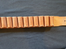 Brady 12 bore cartridge belt, tan leather, 25 rounds