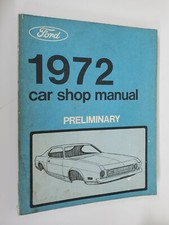Ford 1972 Car Repair Shop Manual Preliminary 