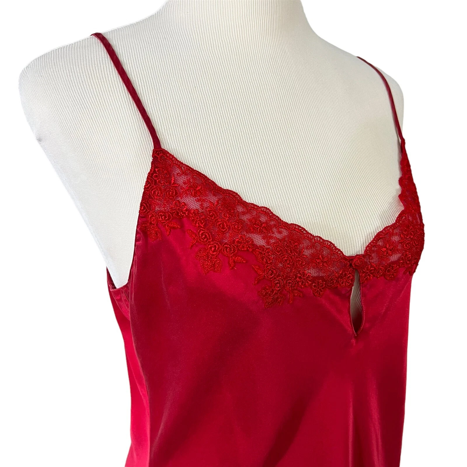 UNDERCOVER Camicia corta Victorias Secret seta taglia media rosso
