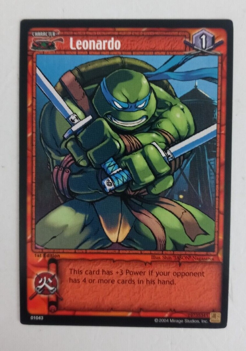 2004 Teenage Mutant Ninja Turtles Trading Card Game Leonardo