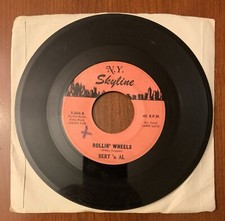 Rare! Bert 'N Al Rollin' Wheels / Strange As It Seems 45 RPM Record