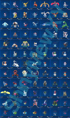 NON Shiny 6IV XXXL** EV Trainierte Legendäre Pokemon ALLE BÄNDER!** Scharlachrot/Violett