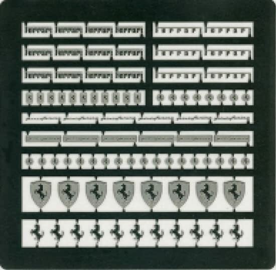 Acu Stion ] 1/20 Ferrari emblem Metal etching parts set from Japan